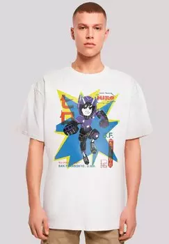 Футболка с принтом BIG HERO 6 HIRO MANGA F4NT4STIC, белый