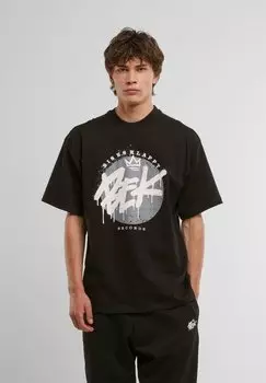 Футболка с принтом BIG LOGO DEF, черный