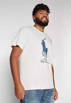 Футболка с принтом BIG PONY JERSEY T-SHIRT Ralph Lauren, белый