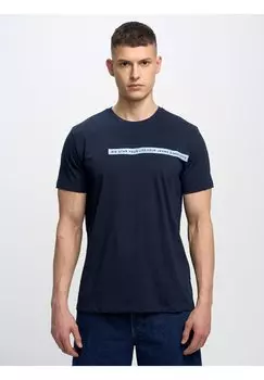 Футболка с принтом Big Star, темно-синий