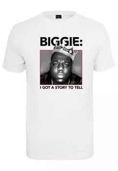 Футболка с принтом BIGGIE CROWN TEE Mister Tee, белый