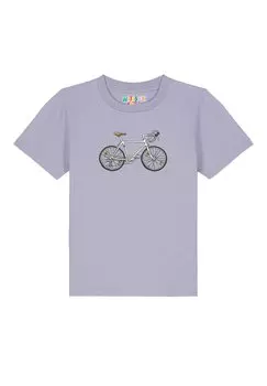 Футболка с принтом BIKE Watapparel, цвет lavender