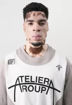 Футболка с принтом BIKER UNISEX Atelier de roupa, белый