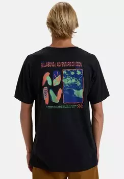 Футболка с принтом Billabong, черный
