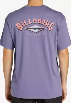 Футболка с принтом Billabong, фиолетовая