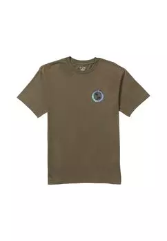 Футболка с принтом Billabong, коричневый