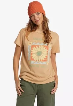 Футболка с принтом Billabong, оранжевый