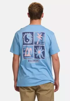 Футболка с принтом Billabong, синий