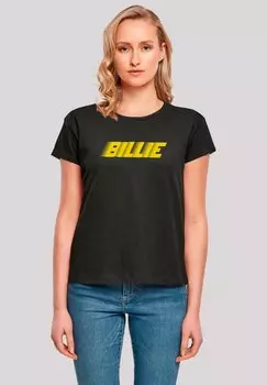 Футболка с принтом BILLIE EILISH LOGO PRINT F4NT4STIC, черный