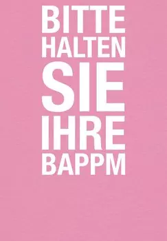 Футболка с принтом BITTE HALTEN SIE IHRE BAPPM watapparel, светло-розовый