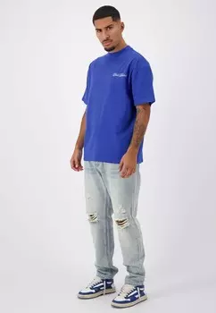 Футболка с принтом Black Bananas, синий