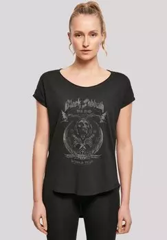 Футболка с принтом BLACK SABBATH THE END WORLD TOUR F4NT4STIC, черный