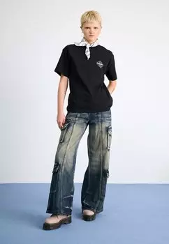 Футболка с принтом Blaze Carhartt WIP, черно-белая