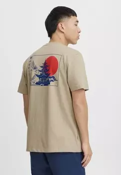 Футболка с принтом Blend, бежевый