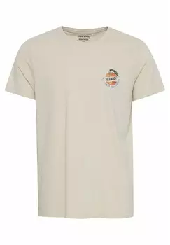 Футболка с принтом Blend, кремовый