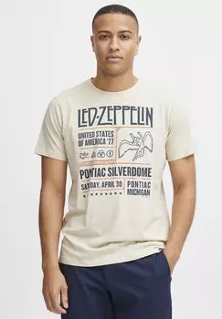 Футболка с принтом Blend, устричный серый