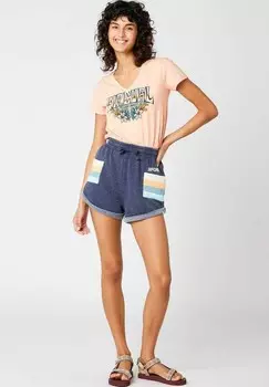 Футболка с принтом BLOCK PARTY V Rip Curl, лососевый