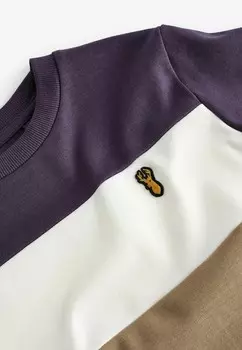Футболка с принтом BLOCK SHORT SLEEVE Next, фиолетовый