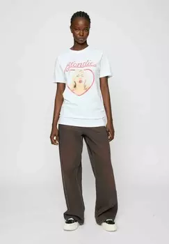 Футболка с принтом BLONDIE HEART OF GLASS Merchcode, белый