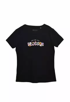 Футболка с принтом BLOSSOM Mamino, черный
