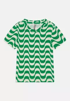 Футболка с принтом Blue Effect, зеленый