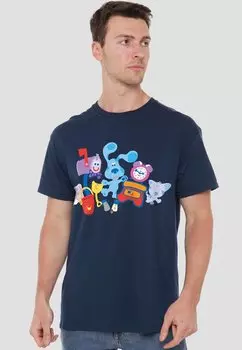 Футболка с принтом BLUES CLUES CLASSIC FRIEND PARTY Cotton Soul, темно-синий