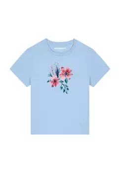 Футболка с принтом BLUME IN WASSERFARBE watapparel, светло-голубой