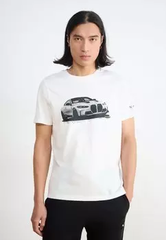 Футболка с принтом BMW GRAPHIC TEE Puma, белый