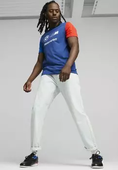 футболка с принтом BMW MMS ESS LOGO Puma, цвет pro blue m
