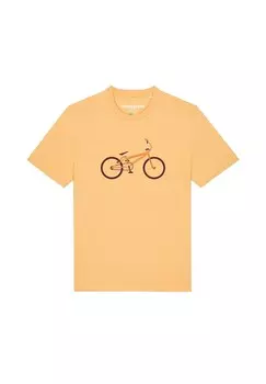 Футболка с принтом BMX watapparel, желтый