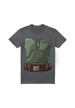 Футболка с принтом BOBA FETT Star Wars, темно-серый