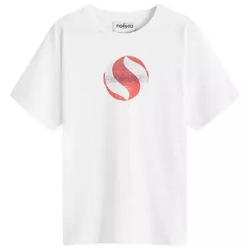 Футболка с принтом большого леденца, классического кроя Fiorucci, белый