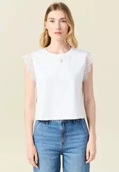 Футболка с принтом BONOBO Jeans, белый