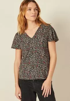 Футболка с принтом BONOBO Jeans, черный