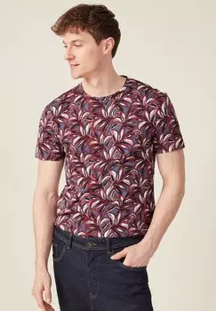 Футболка с принтом BONOBO Jeans, коричневый