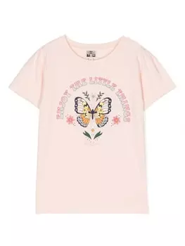 Футболка с принтом Bonton, розовый