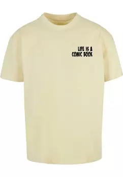Футболка с принтом Book Comic Heavy Oversized Merchcode, цвет softyellow