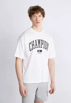 Футболка с принтом BOOKSTORE CREW NECK Champion Rochester, цвет white