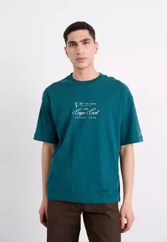 Футболка с принтом BOOKSTORE CREWNECK Champion Rochester, цвет teal