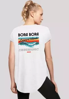Футболка с принтом BORA BORA LEEWARDS ISLAND F4NT4STIC, белый