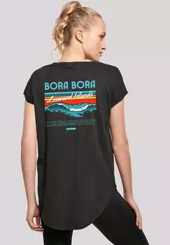 Футболка с принтом BORA BORA LEEWARDS ISLAND F4NT4STIC, черный
