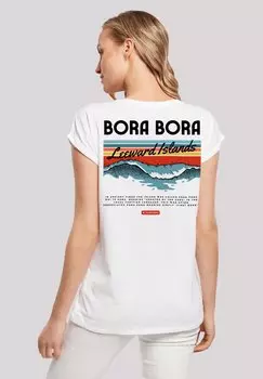 Футболка с принтом BORA BORA LEEWARDS ISLAND F4NT4STIC, белый