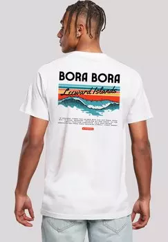 Футболка с принтом BORA BORA LEEWARDS ISLAND F4NT4STIC, белый