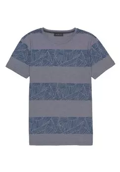 Футболка с принтом BORGIO, синий