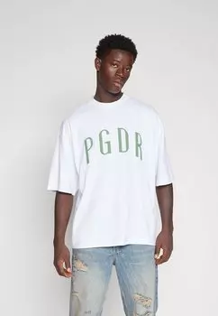 Футболка с принтом BOTA BOXY TEE UNISEX Pegador, цвет white/cypress green
