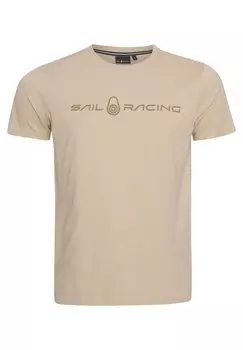 Футболка с принтом BOWMAN Sail Racing, бежевый