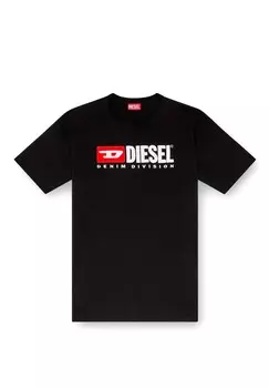 Футболка с принтом BOX DIV Diesel, черный