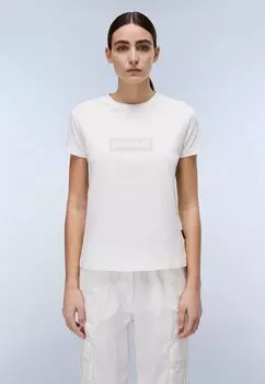 Футболка с принтом BOX LOGO Napapijri, белый
