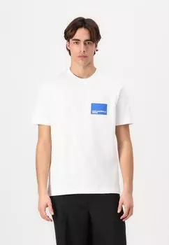 Футболка с принтом BOX LOGO TEE Karl Lagerfeld Jeans, белый