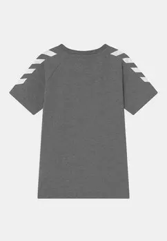 Футболка с принтом Box Unisex Hummel, пестрый серыйевый